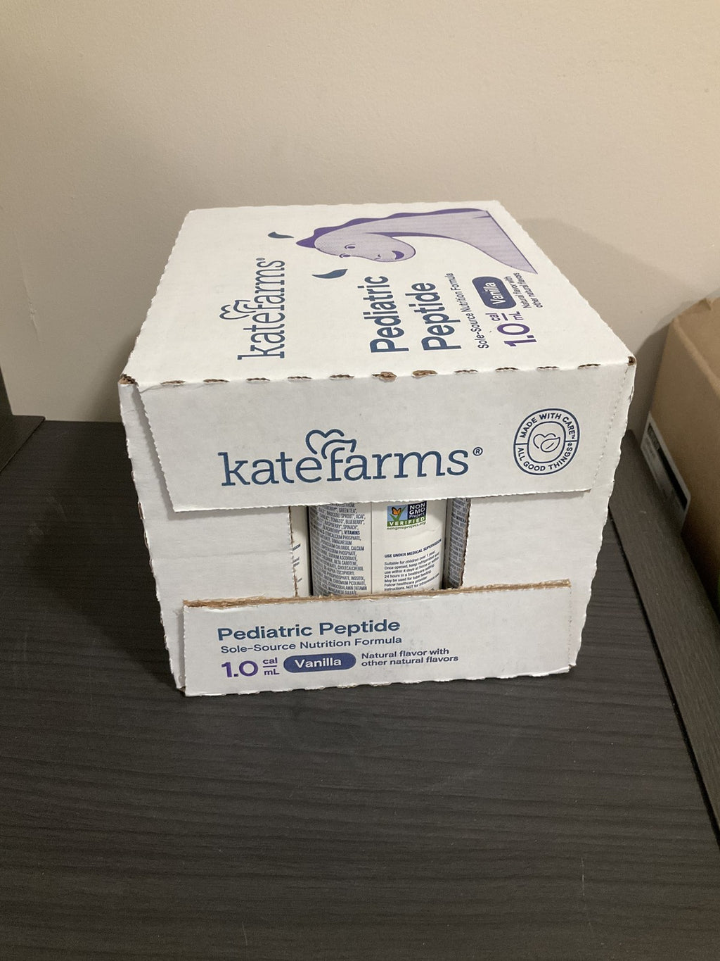 Kate Farms Pediatric Peptide 1.0 Vanilla - Case of 12 x 8.45 oz - Exp 2027