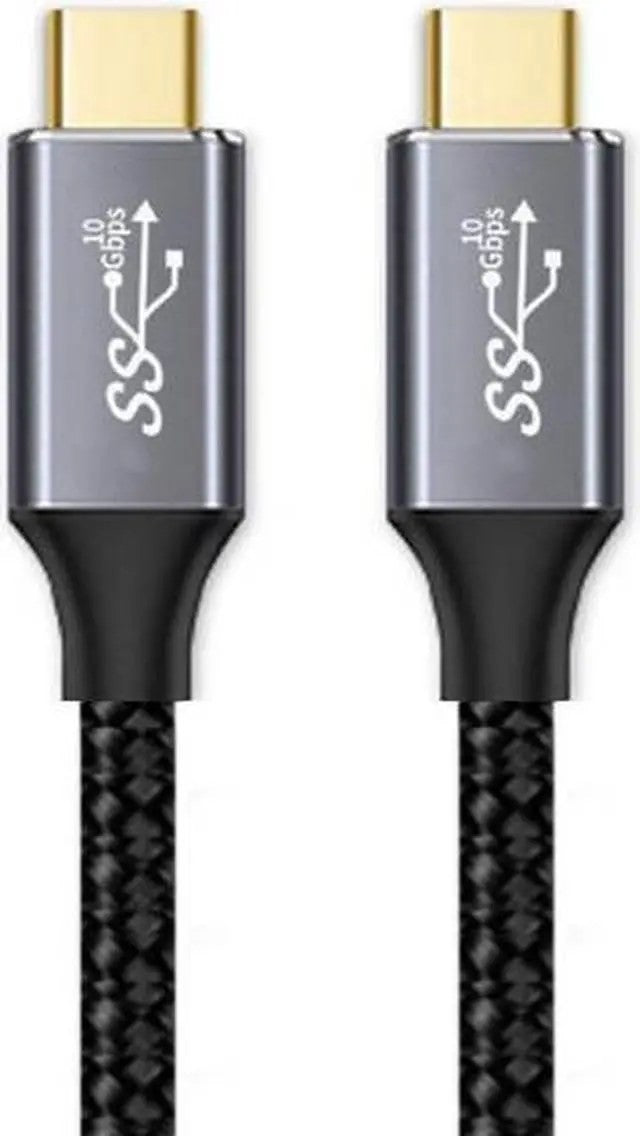 CY 2M USB-C to USB-C Cable - USB 3.1 Gen 2, 10Gbps, 100W PD, E-Marker, Braided
