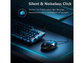 Wired USB Mouse, Silent Click, 1200 DPI - 2-Pack