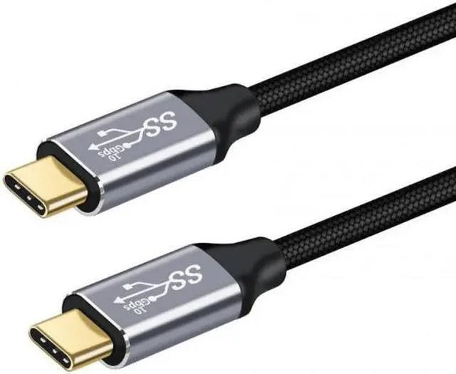 CY 2M USB-C to USB-C Cable - USB 3.1 Gen 2, 10Gbps, 100W PD, E-Marker, Braided